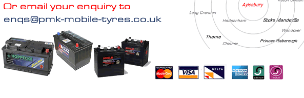 or email enqs@pmk-mobile-tyres.co.uk